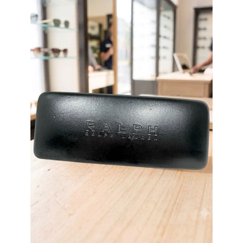 RALPH Ralph Lauren Black Hard Clamshell Glasses Sunglasses Case Holder Designer